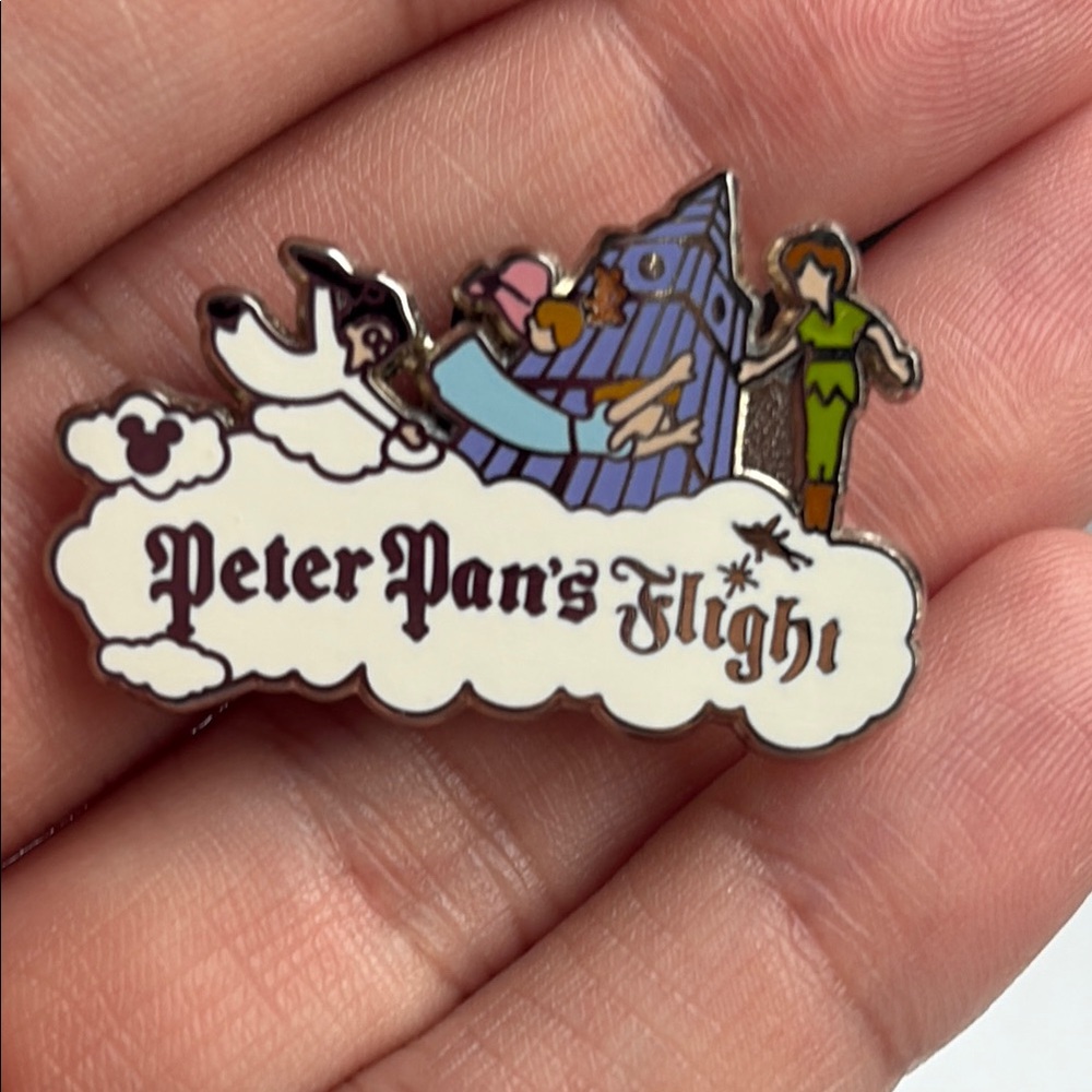 Disney White And Green Peter Pan Enamel Pin